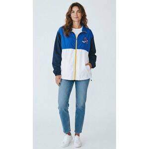 St‎ Louis Cardinals MLB Windbreaker Jacket Full Zip Colorblock Blue White XL